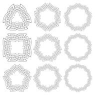 Set of circular patterns N16