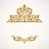 Vector lace pattern in Victorian style N2