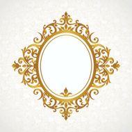 Vector decorative frame in Victorian style