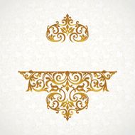 Vector lace pattern in Victorian style N4