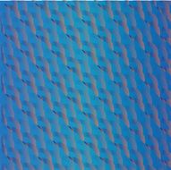 Pattern of ornament semicircle on blue background