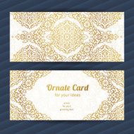 Vintage ornate cards in oriental style N32