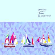 Background with ships N2