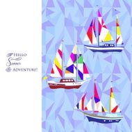 Background with ships N3