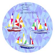 Background with ships N4