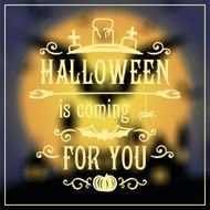 Happy Halloween message design on unfocused background N4