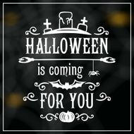 Happy Halloween message design on unfocused background N11
