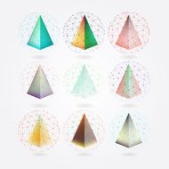 Isolated polygonal crystal