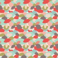 Seamless abstract pattern with brushstrokes and splatters in pastel colors