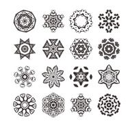 Vector tribal ornament set
