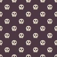 Seamless halloween pattern with skulls