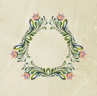 Hand Drawn vintage floral ornament
