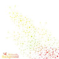 Graphic background molecule and communication Colorful Dots with connections for N3