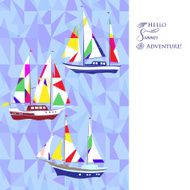 Background with ships N5