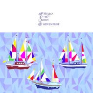 Background with ships N6