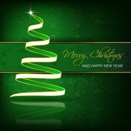 Christmas background with christmas tree for greetings