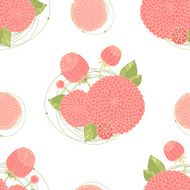 Seamless texture with asters N22