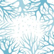Winter background design with abstract stylized trees N5