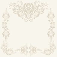 beige Floral pattern vector background