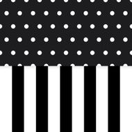 Abstract stripe pattern with polka dots seamless background