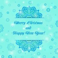 Christmas and New Year ornate cards N3