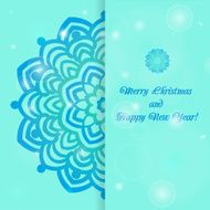 Christmas and New Year ornate cards N9