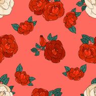 Seamless pattern with roses N62