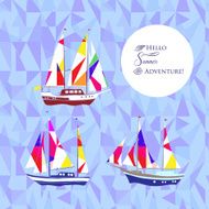 Background with ships N8