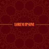 Print for cover with ornamental symmetry design