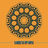 Mandala based oriental postcard Print