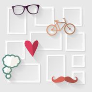 Decorative template frame N3