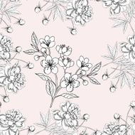 Seamless pattern with peony11-07