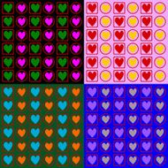 Heart background heart pattern