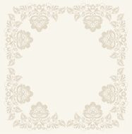 Elegant decorative khokhloma postcard frame N5