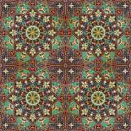Vector cover with bright ornaments