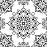 Vector seamless medieval ornament