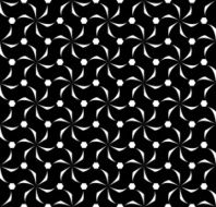 Black and white geometric seamless pattern abstract background N20