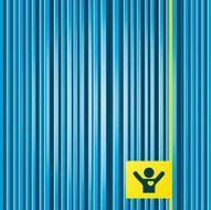 Fans love icon Man raised hands up sign