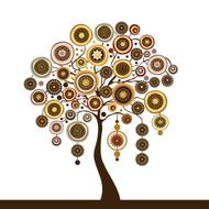 Stylized vector tree