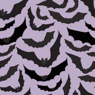 Seamless background with bats Vector illustration N3