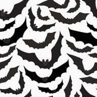 Seamless background with bats Vector illustration N6