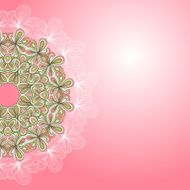 Ornamental round lace pattern N19