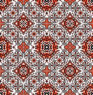 Traditional national embroidered seamless pattern Abstract vector texture N6