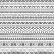 Set of vintage borders for design