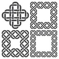 Set of knotting frames and cross N9