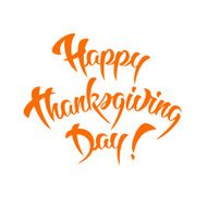 Happy Thanksgiving Day Calligraphic text N2