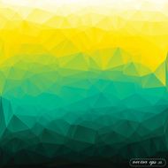 Abstract yellow and green tone triangle geometrical Vector