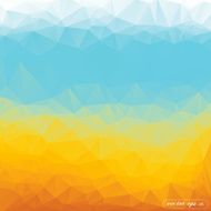Abstract orange and blue tone triangle geometrical Vector