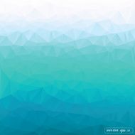 Abstract ocean blue triangle geometrical Vector background