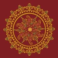 Ornamental round decoration